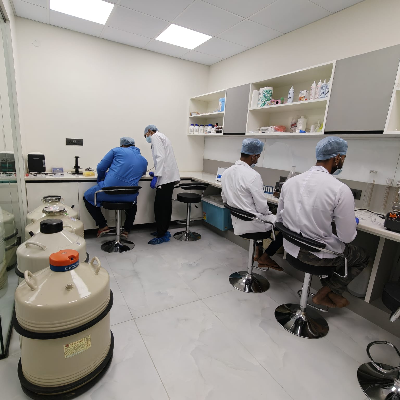 Cryopreservation and clean-room facility
